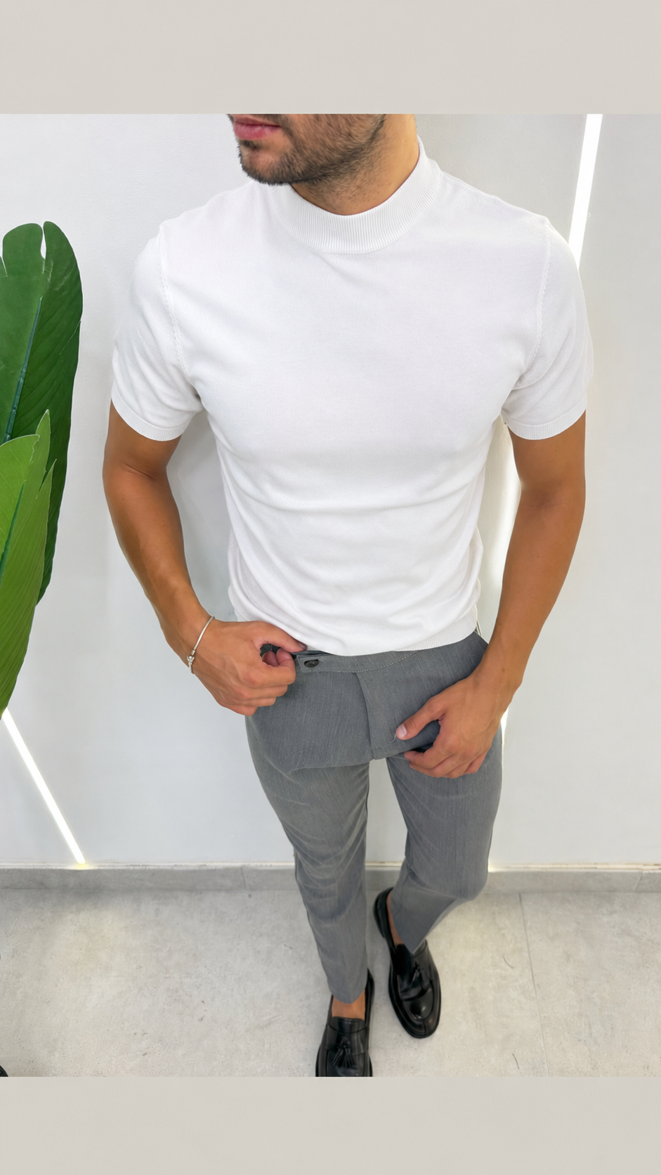 BRIAN™ | Fine-Knit Mock-Neck Undershirt