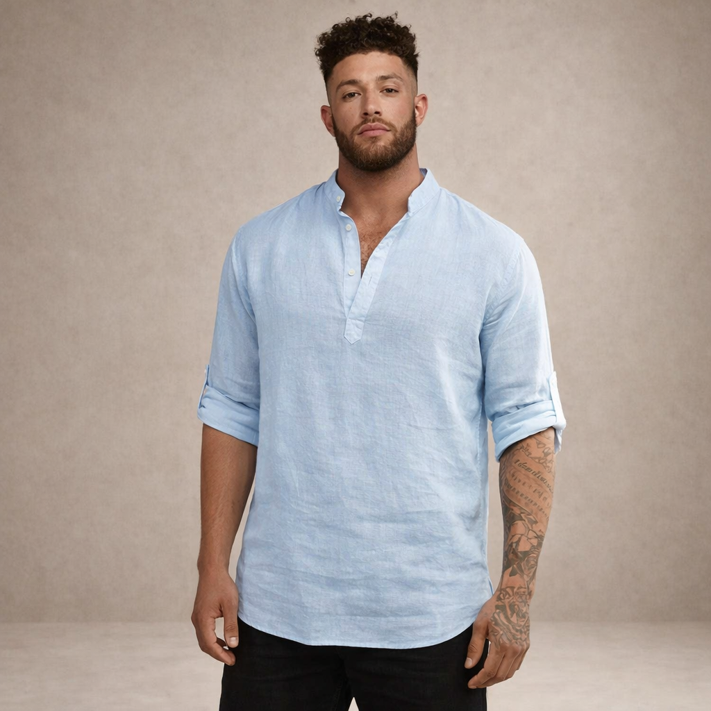 BRIAN™ | Stand-Collar Shirt