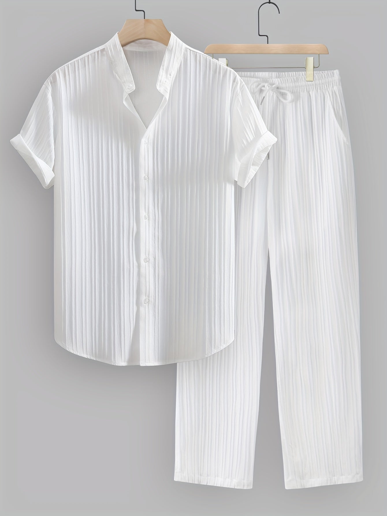 BRAIN™ | Men's Ribbed Fabric Co-Ord Set