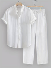 BRAIN™ | Men's Ribbed Fabric Co-Ord Set