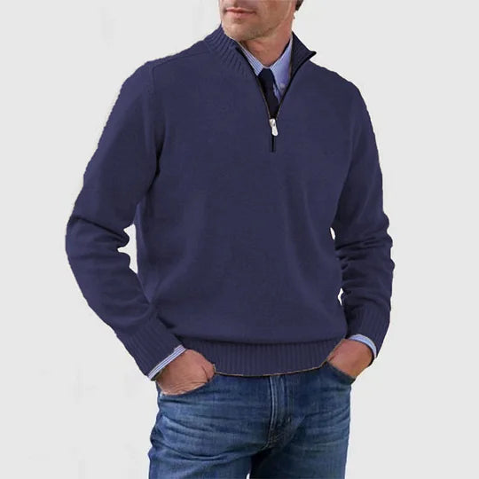 BRAIN™ | CASUAL HALF-ZIP SWEATER