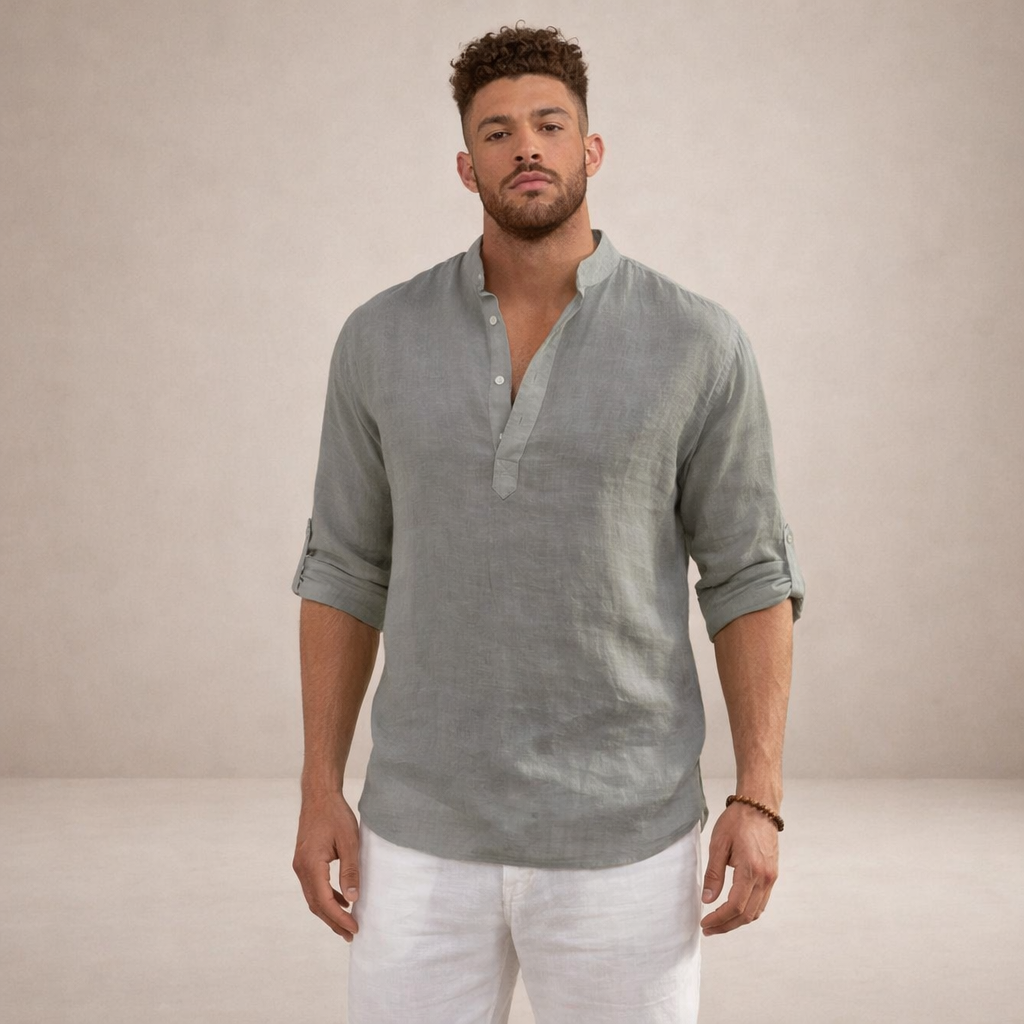 BRIAN™ | Stand-Collar Shirt