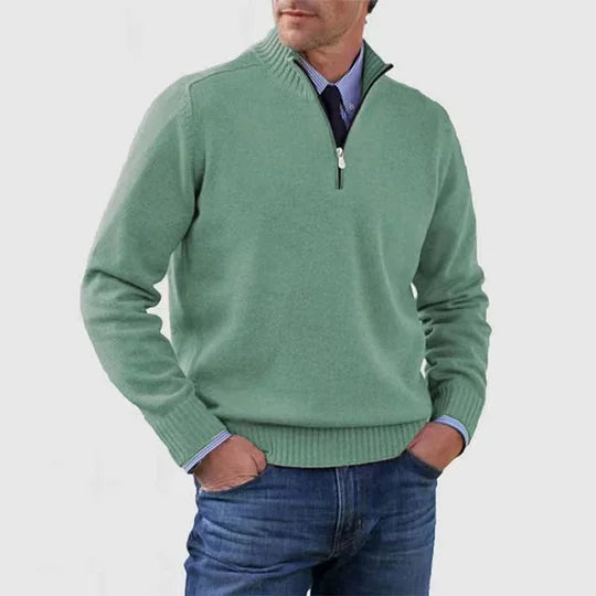 BRAIN™ | CASUAL HALF-ZIP SWEATER