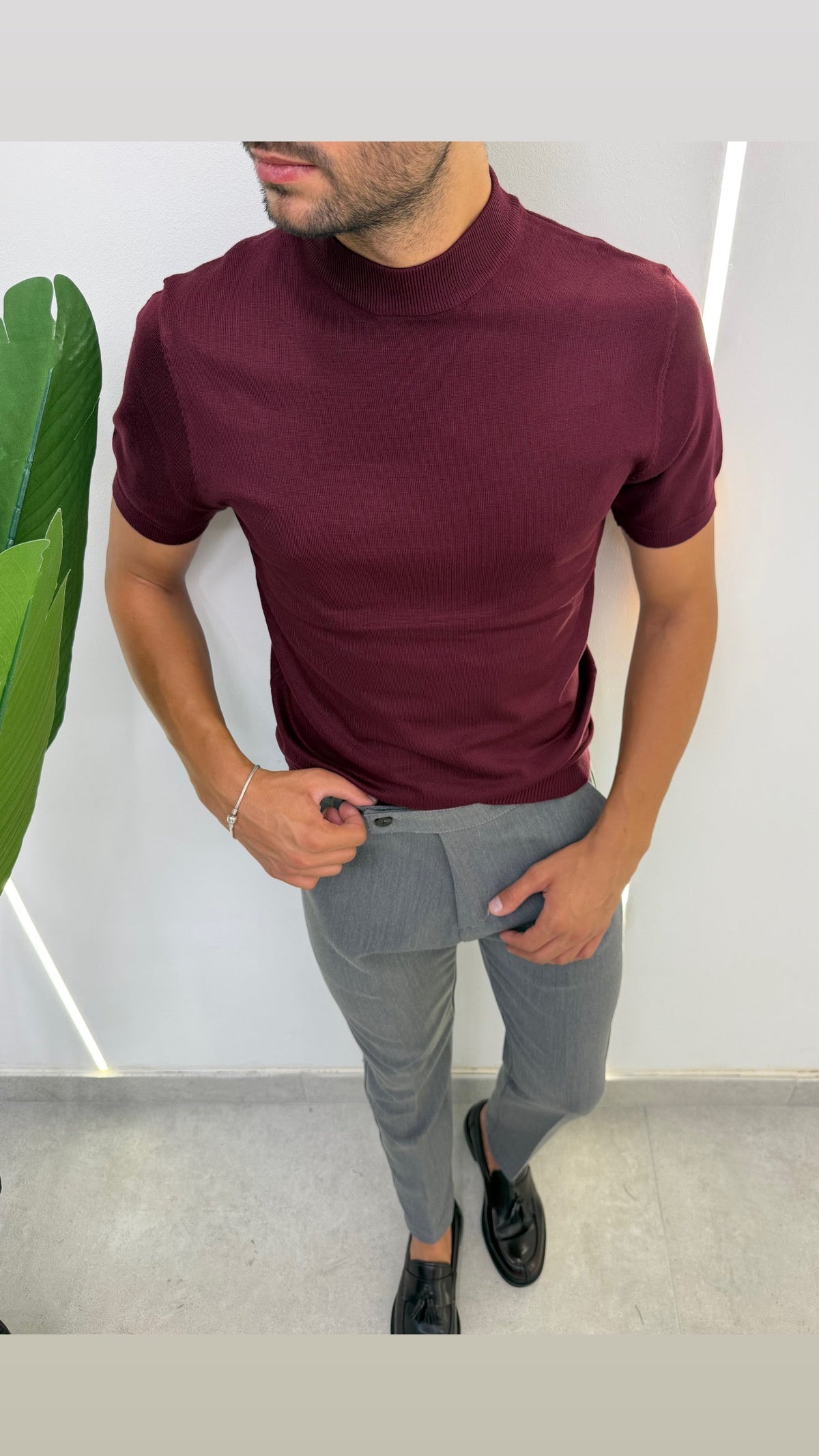 BRIAN™ | Fine-Knit Mock-Neck Undershirt
