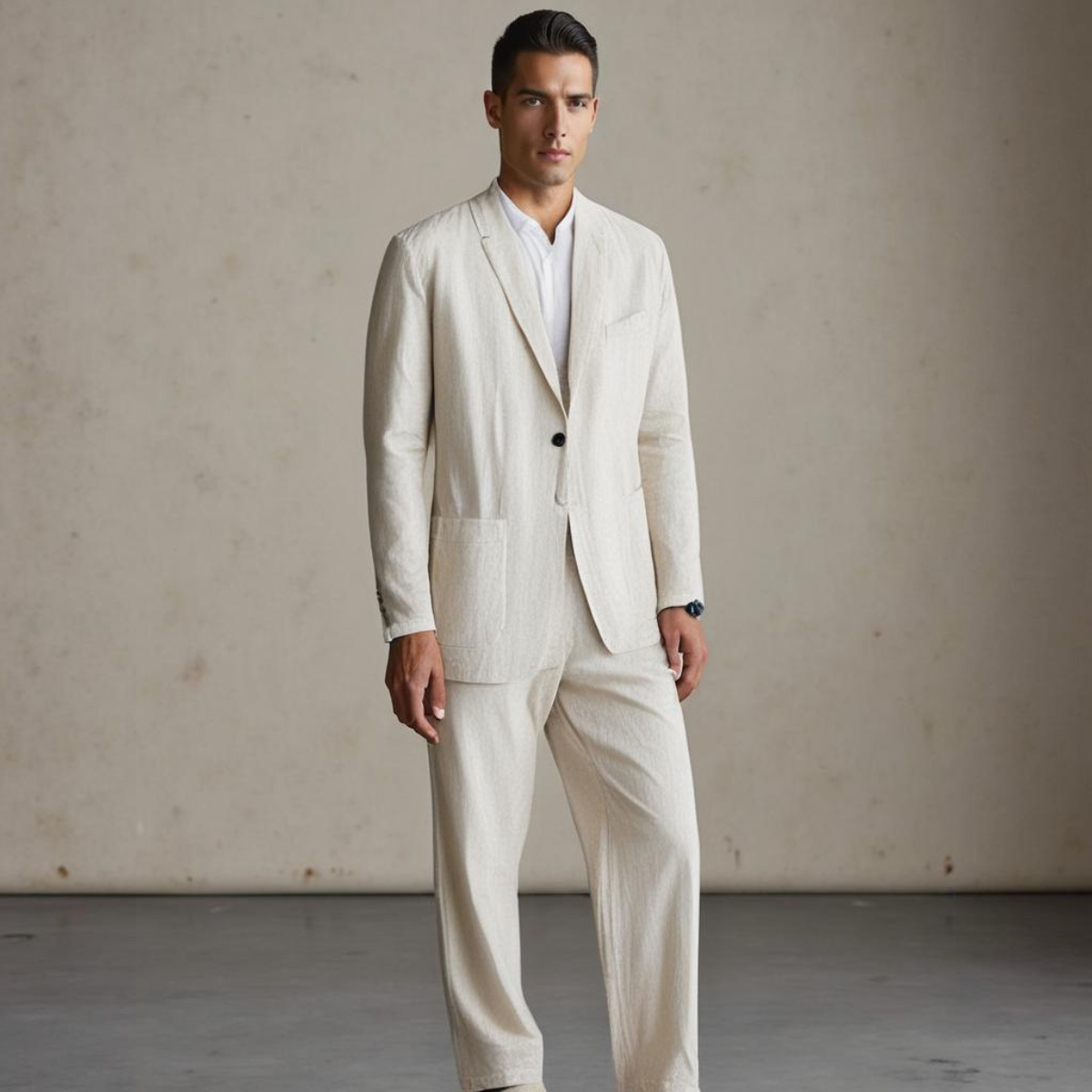 BRAIN™ | Men's Linen-Cotton Suit