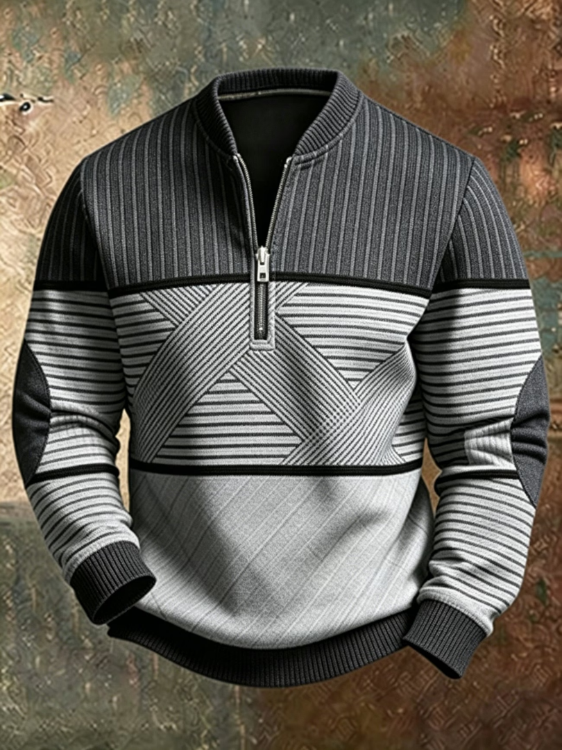 BRIAN™ | Stylish Men's Half-Zip Sweater
