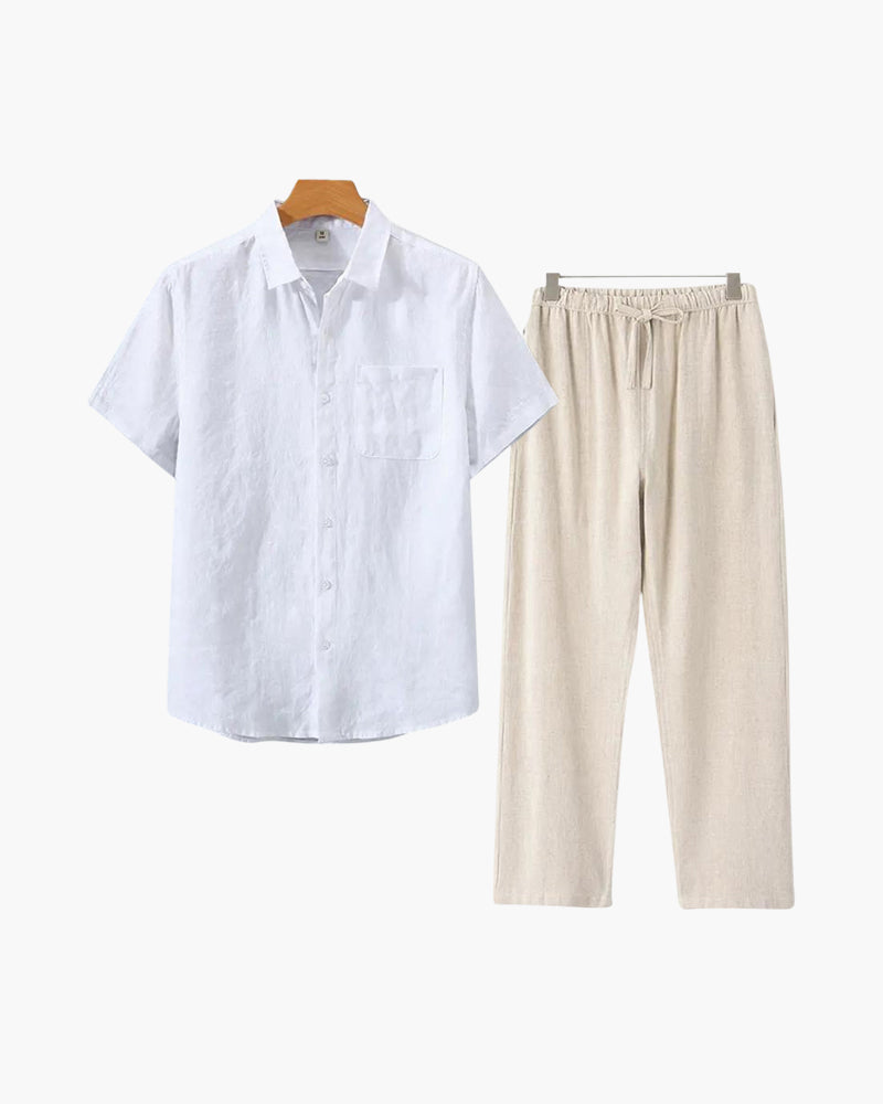 BRAIN™ | Short-sleeve linen set
