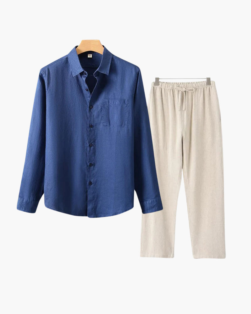 BRAIN™ | Long-sleeve linen set