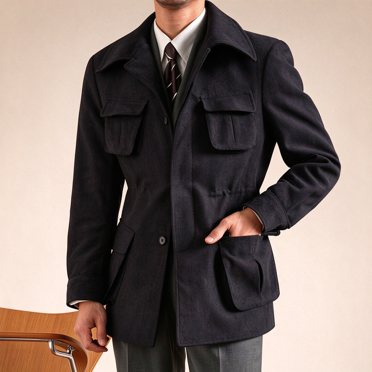 BRIAN™ | Vintage Field Jacket – Tailored Fit & Classic Utility Style