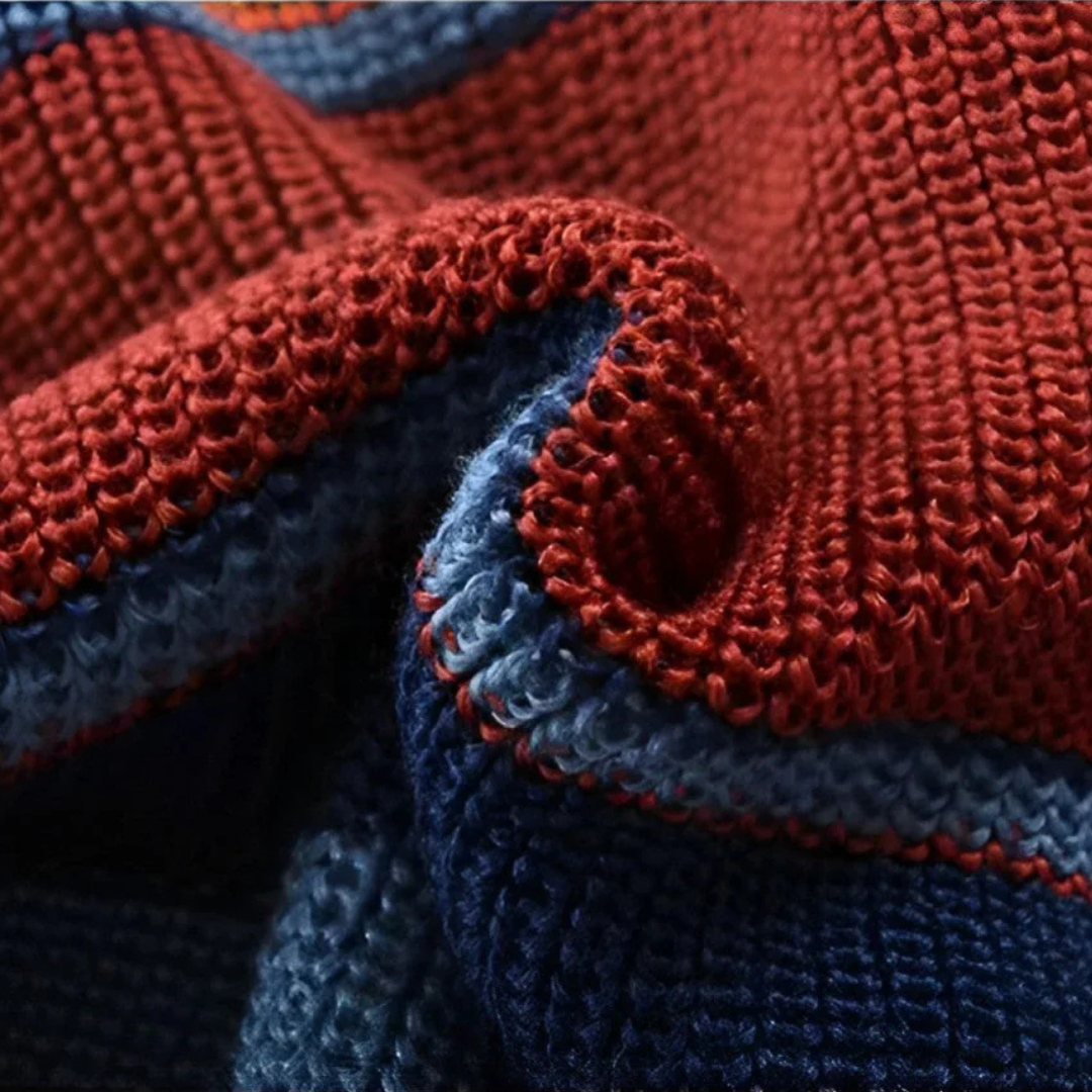 BRIAN™ | Men's Retro Striped Shawl Collar Cardigan