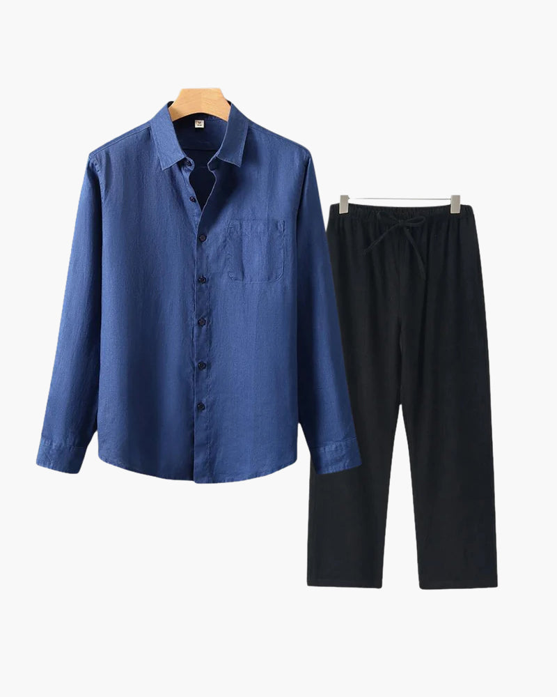 BRAIN™ | Long-sleeve linen set