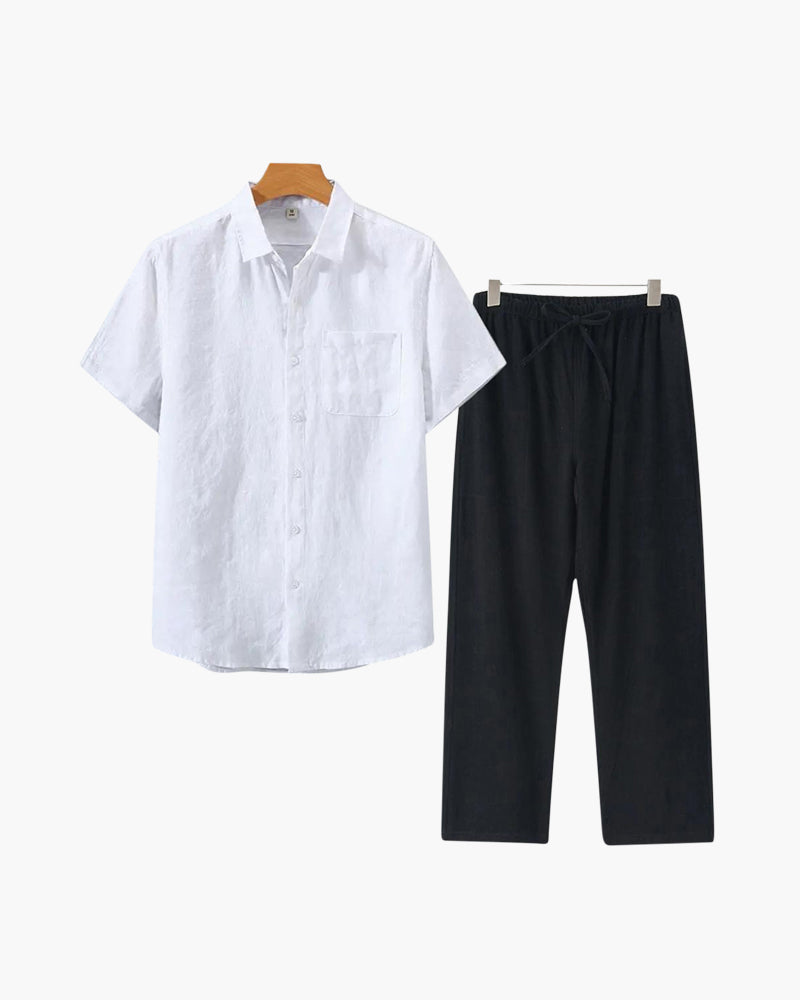 BRAIN™ | Short-sleeve linen set
