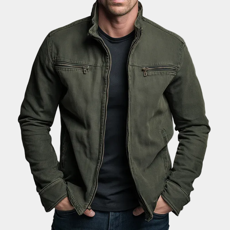 BRIAN™ | Vintage Wash Zip Jacket