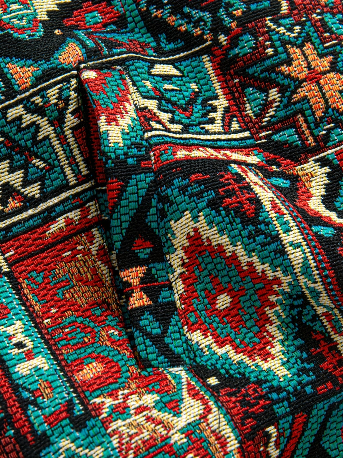 BRIAN™ | Patterned Lapel Zip Jacket