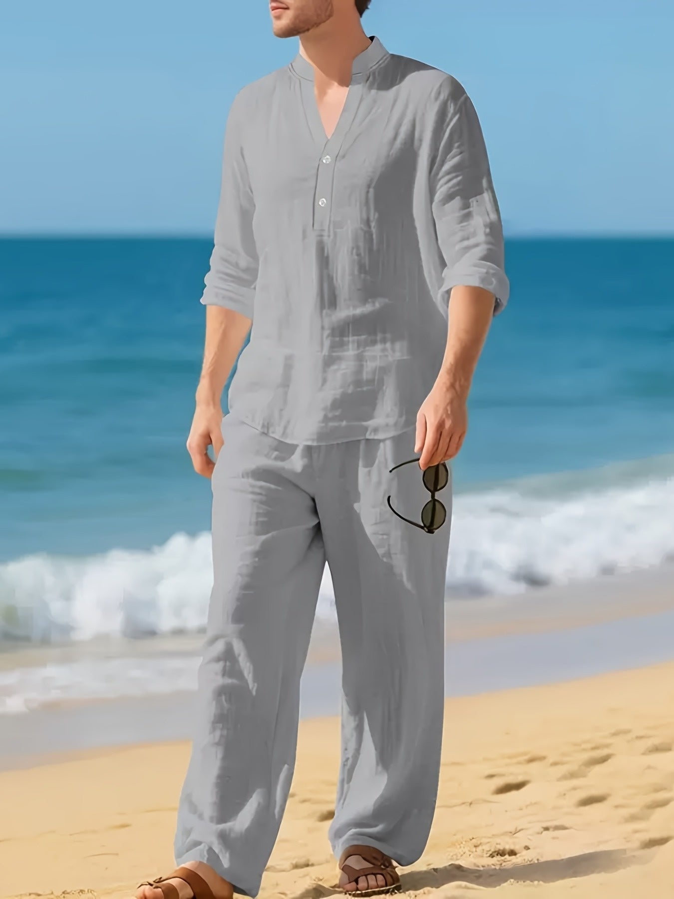BRAIN™ | Men's Coords Woven Linen