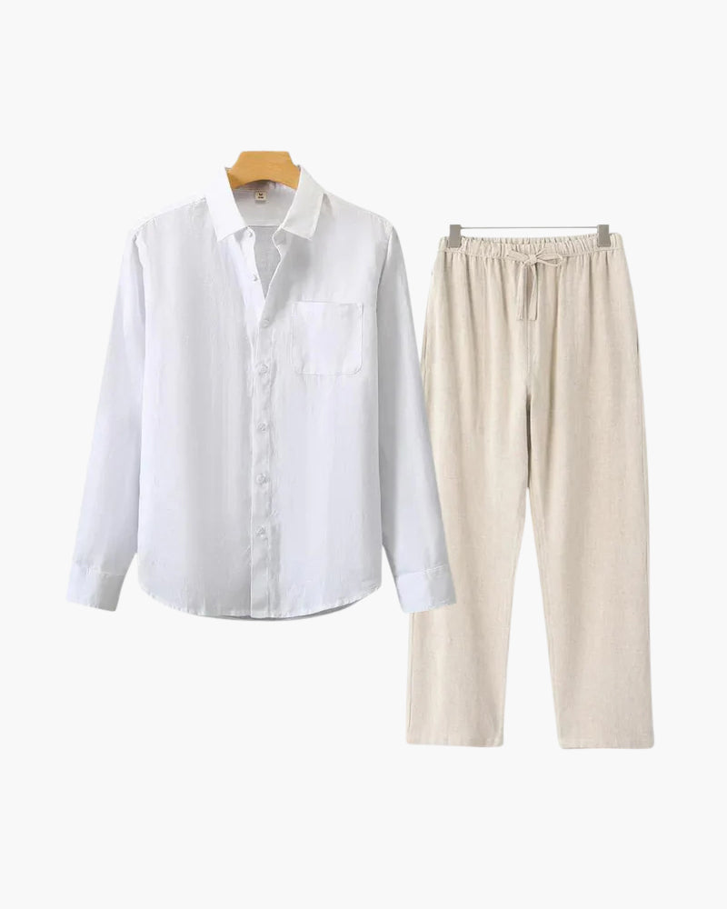 BRAIN™ | Long-sleeve linen set