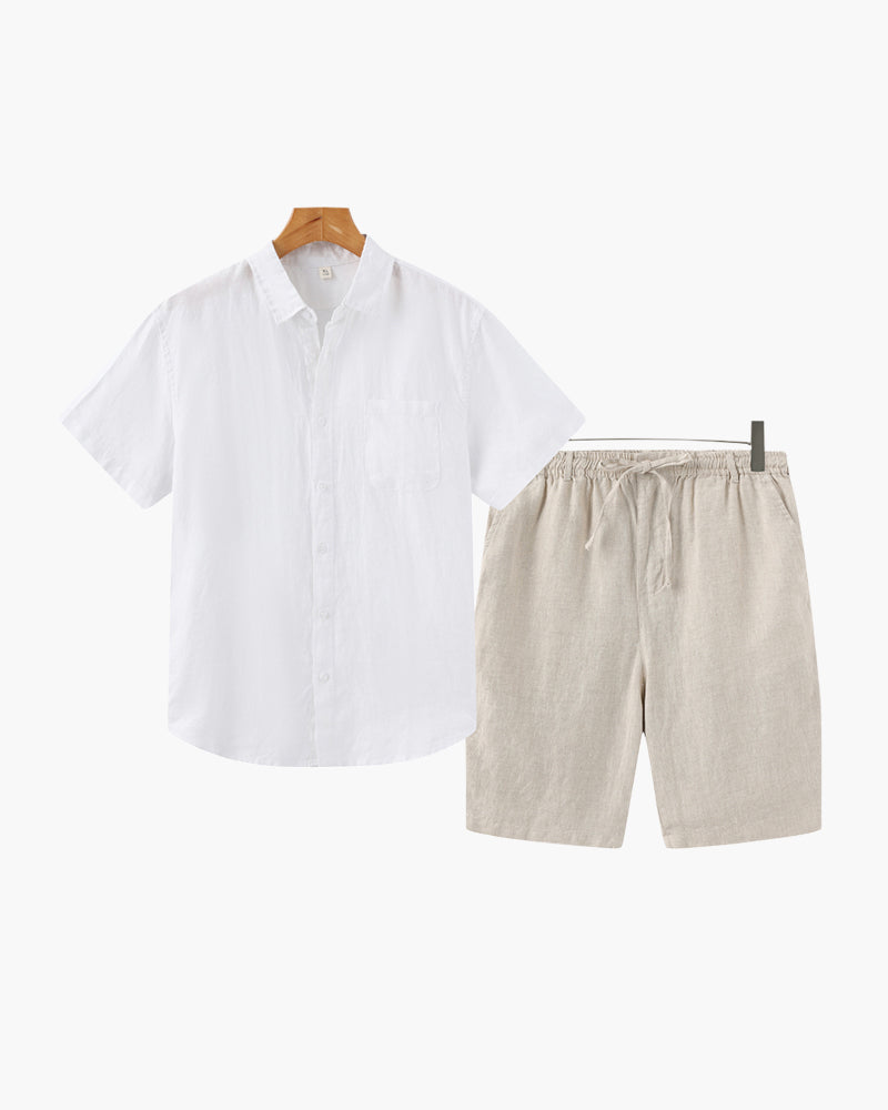 BRAIN™ | Linen set with shorts