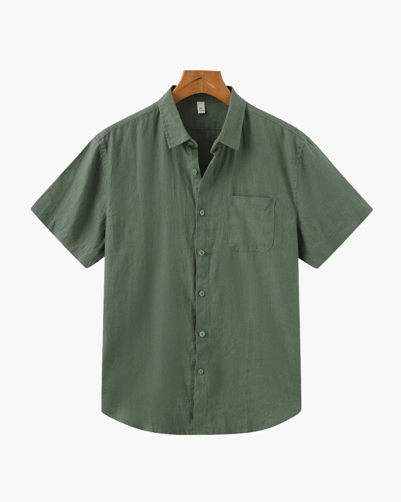 BRAIN™ | LINEN SHIRT (SHORT SLEEVE)