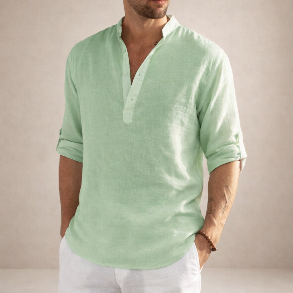 BRIAN™ | Stand-Collar Shirt