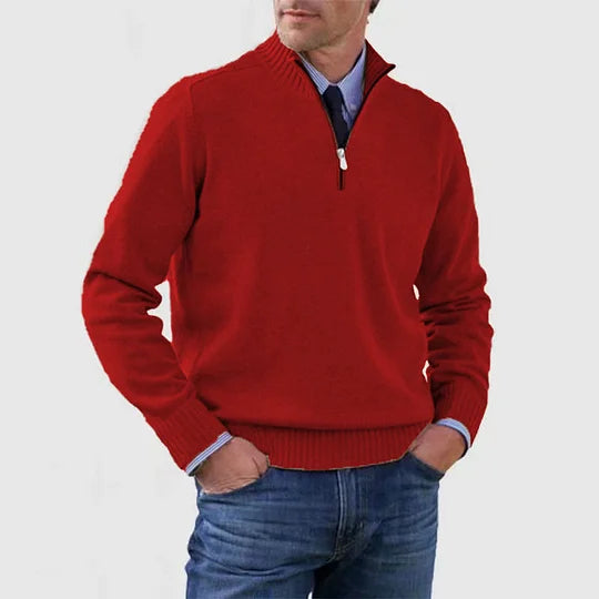BRAIN™ | CASUAL HALF-ZIP SWEATER
