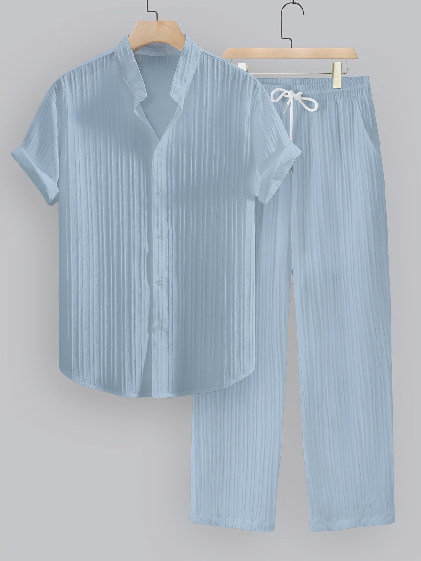 BRAIN™ | Men's Ribbed Fabric Co-Ord Set