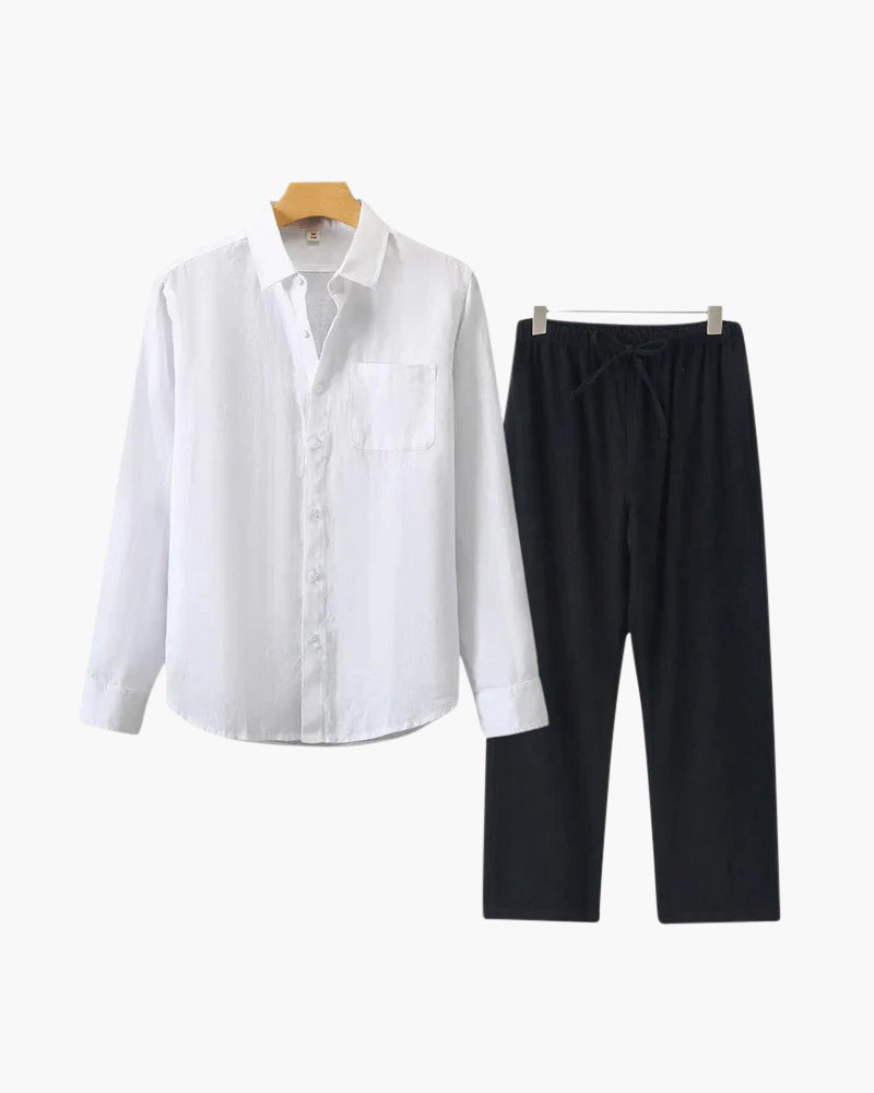 BRAIN™ | Long-sleeve linen set