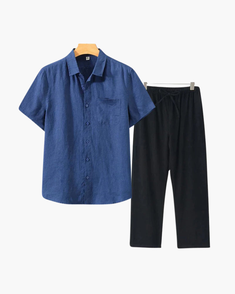 BRAIN™ | Short-sleeve linen set