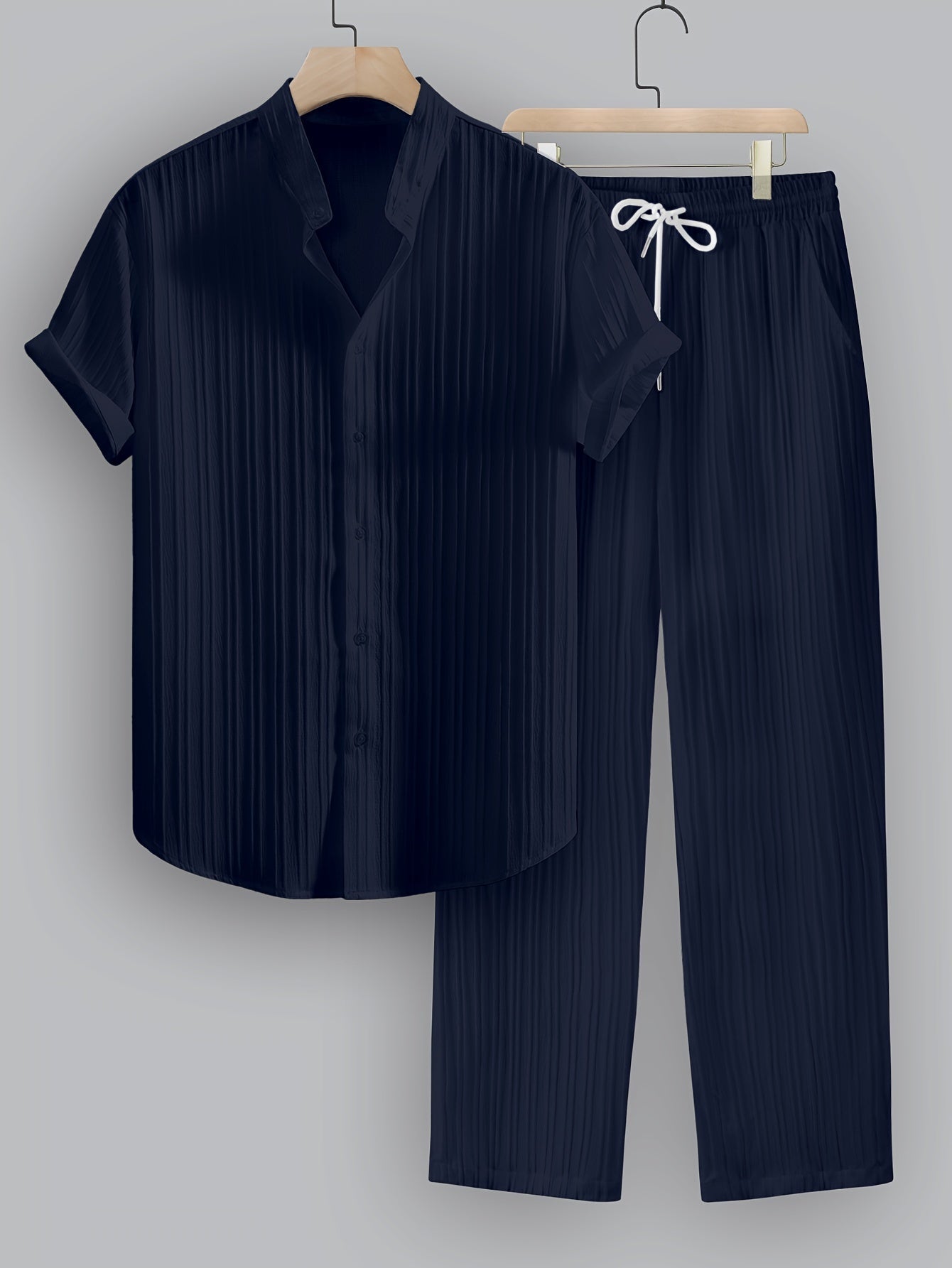 BRAIN™ | Men's Ribbed Fabric Co-Ord Set