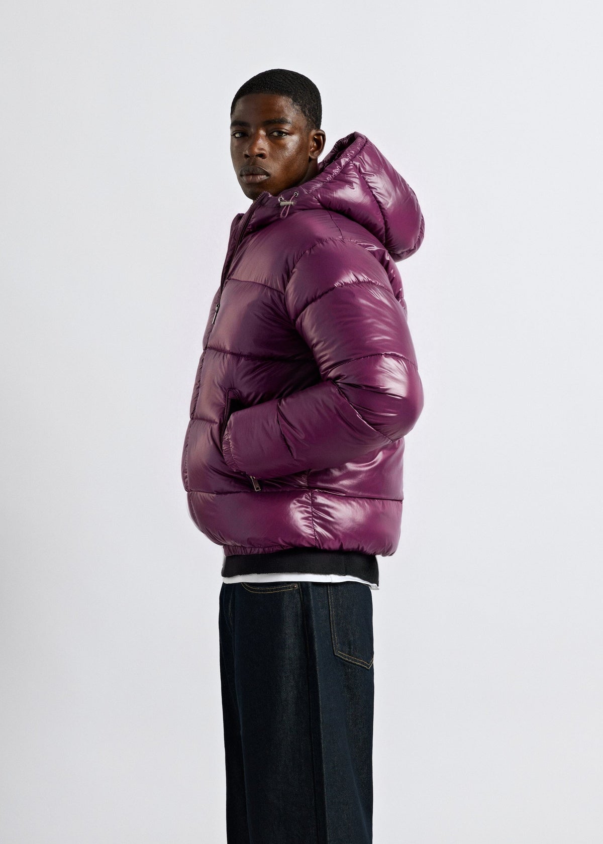 BRIAN™ | Glossy Puffer Jacket