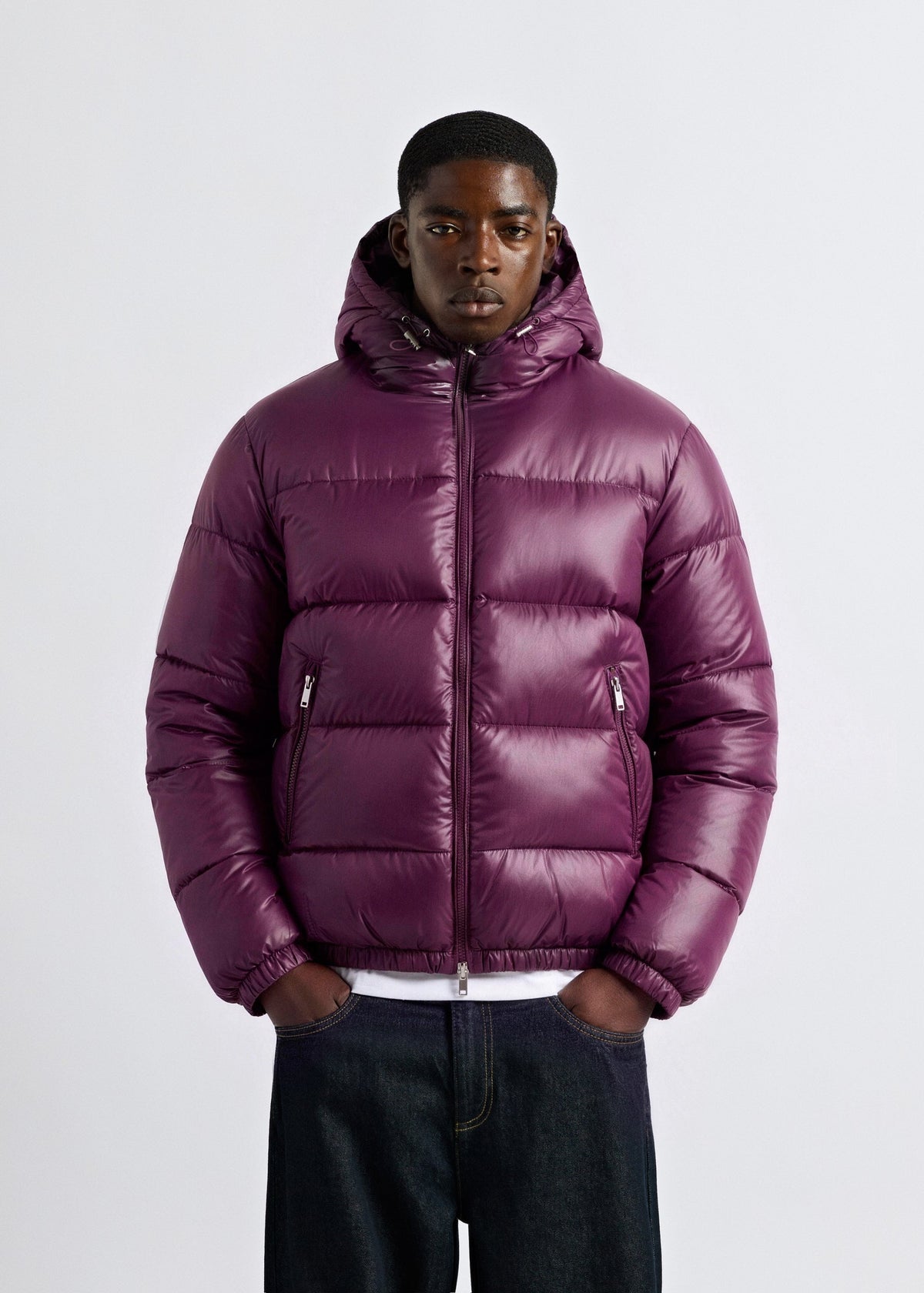 BRIAN™ | Glossy Puffer Jacket