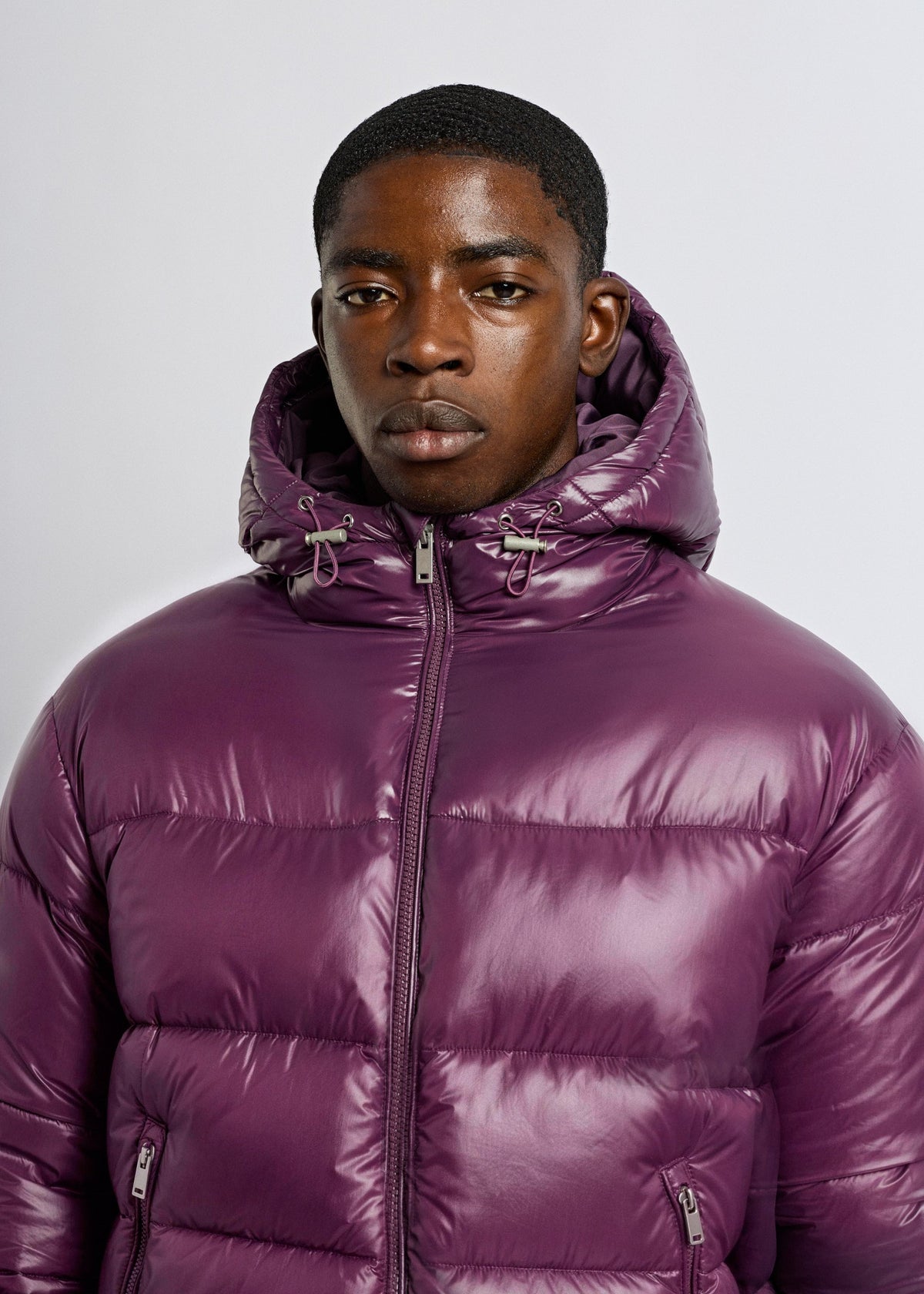BRIAN™ | Glossy Puffer Jacket