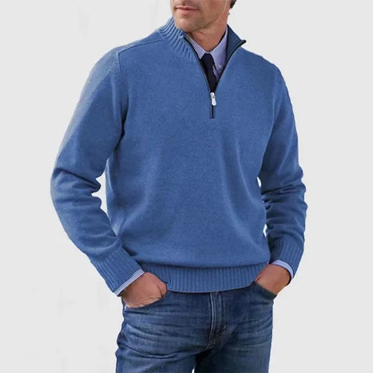BRAIN™ | CASUAL HALF-ZIP SWEATER
