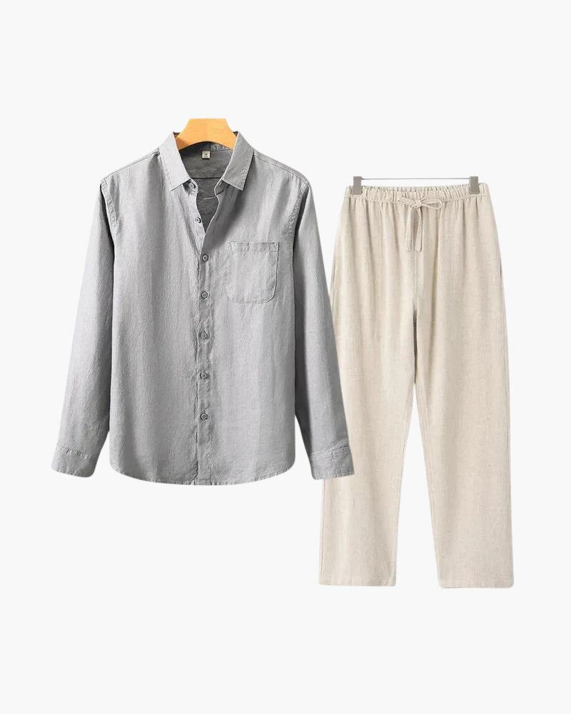 BRAIN™ | Long-sleeve linen set