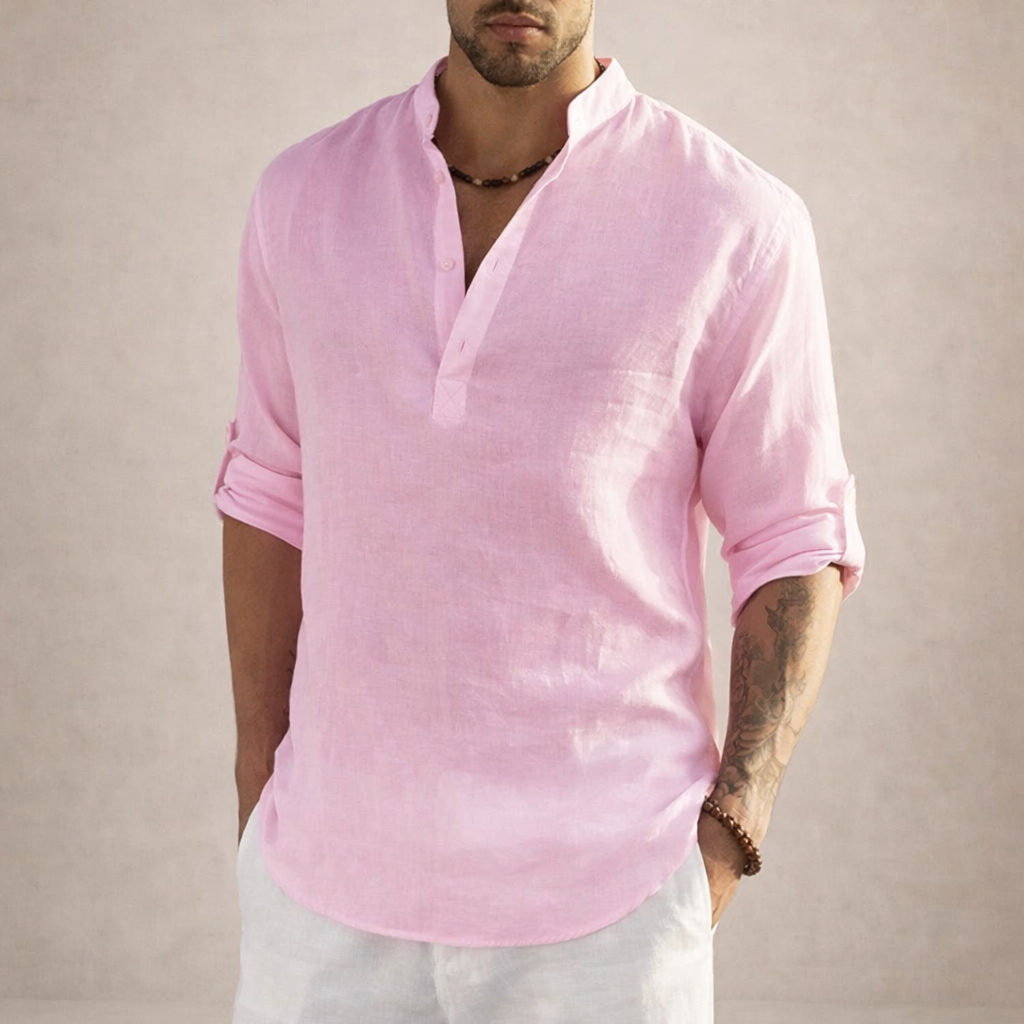 BRIAN™ | Stand-Collar Shirt