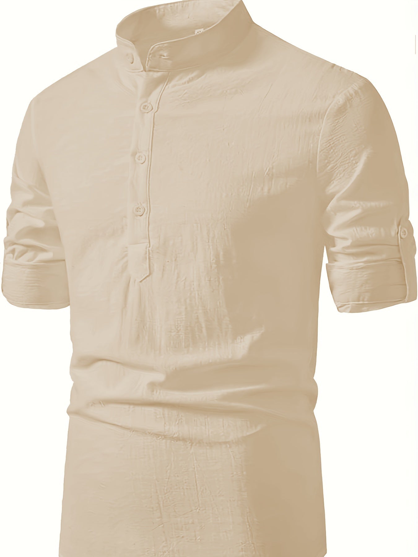 BRAIN™ | Men's Cotton-Linen Popover Shirt