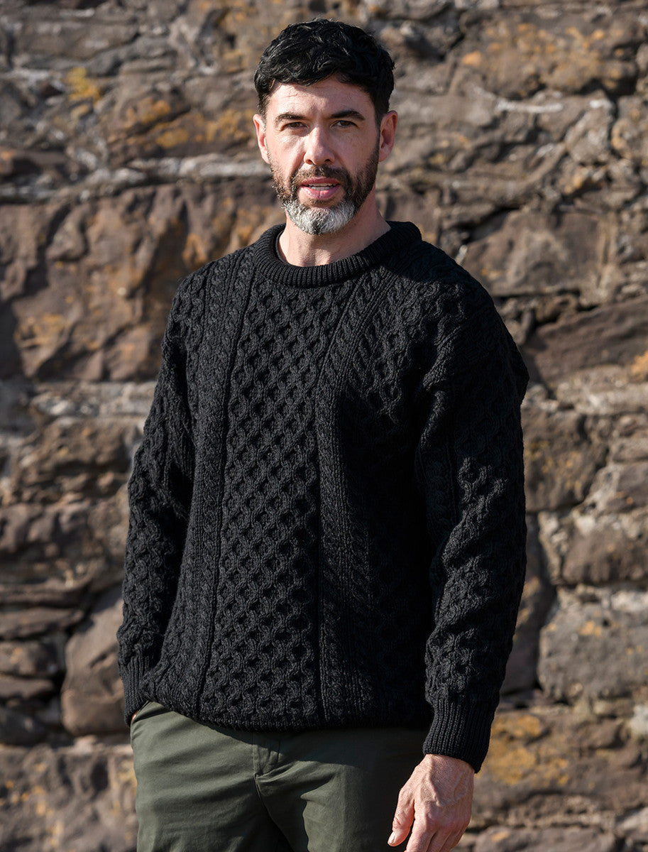 BRIAN™ | Merino Aran Sweater