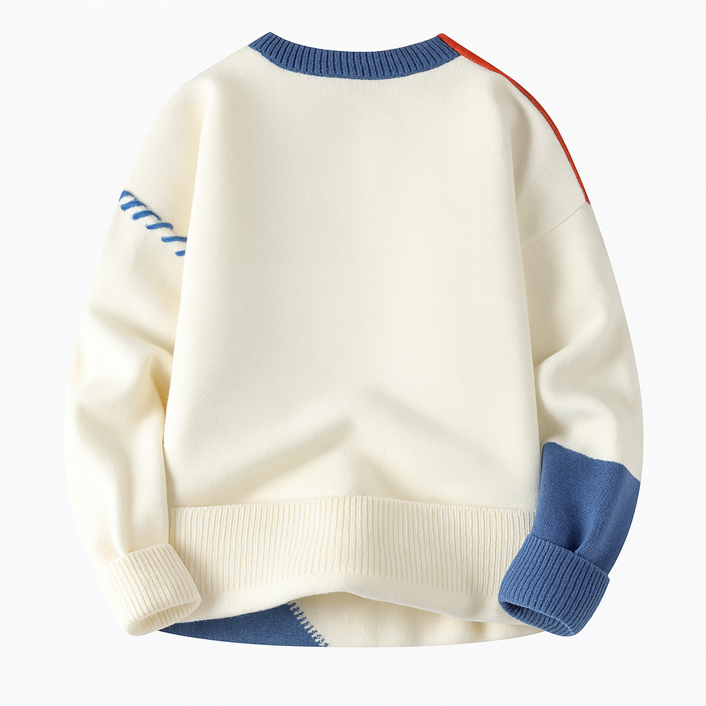 BRIAN™ | Men's Patchwork Knit Pullover