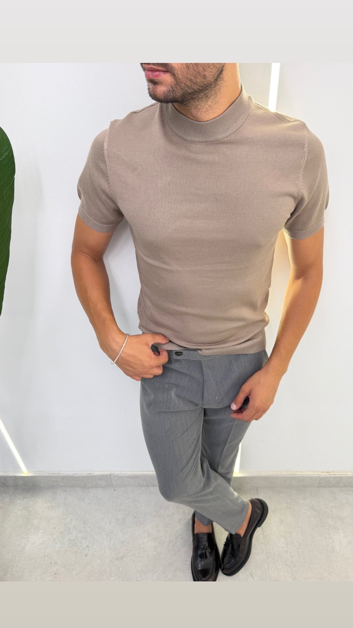 BRIAN™ | Fine-Knit Mock-Neck Undershirt