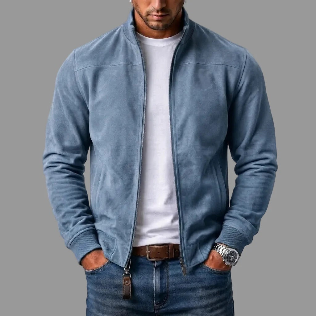 BRIAN™ | Mason Suede Bomber Jacket
