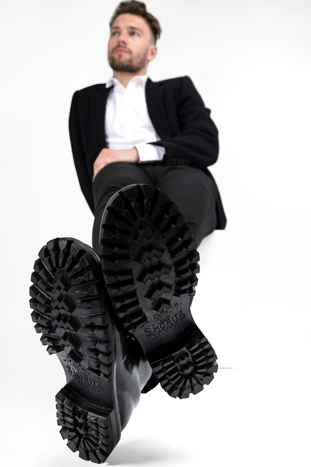 BRIAN™ | CAMDEN Tar Black Combat Boots