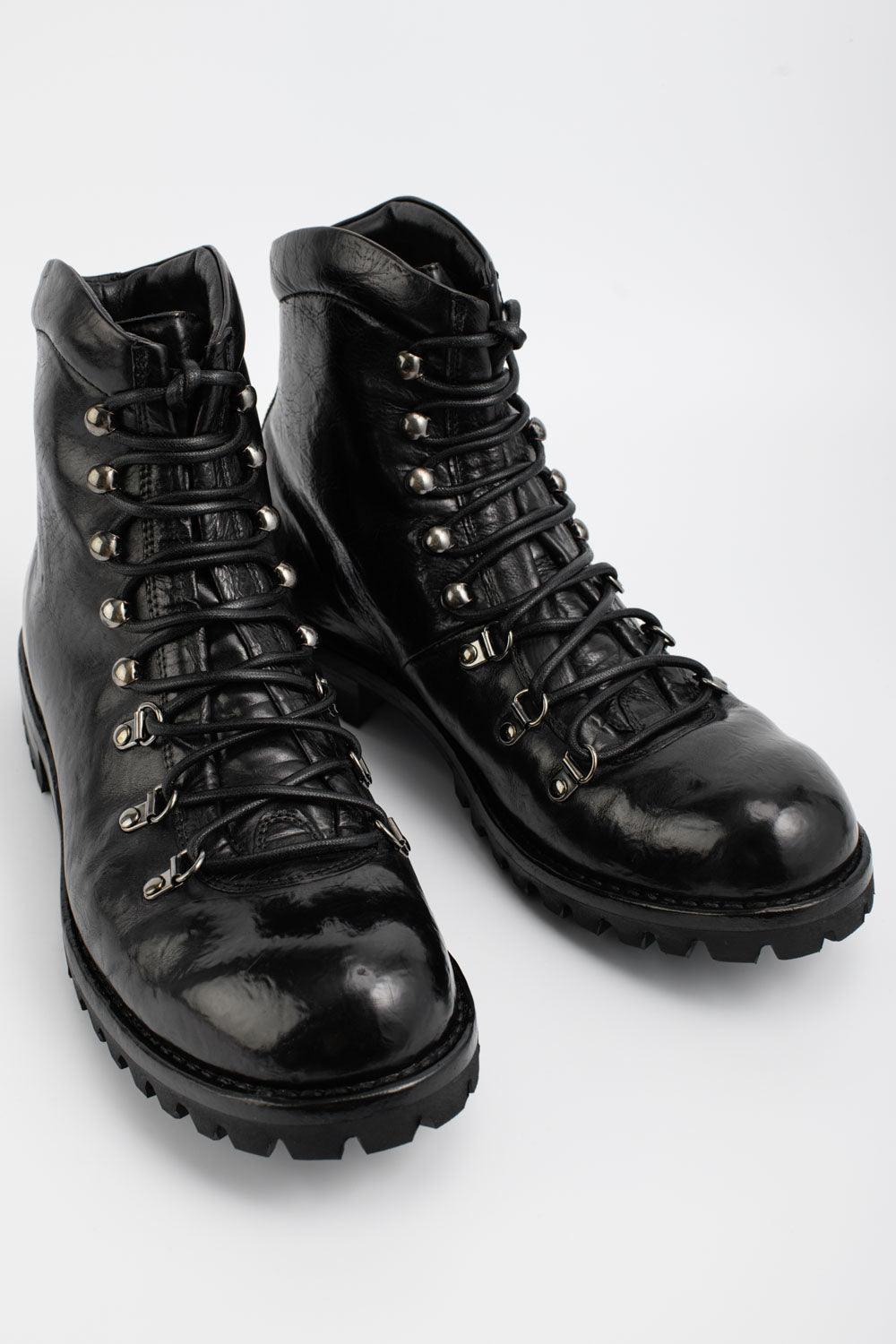 BRIAN™ | CAMDEN Tar Black Combat Boots