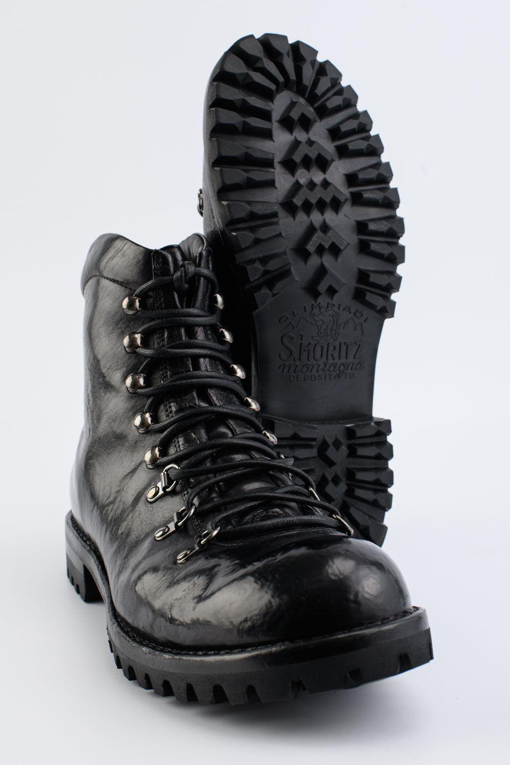 BRIAN™ | CAMDEN Tar Black Combat Boots