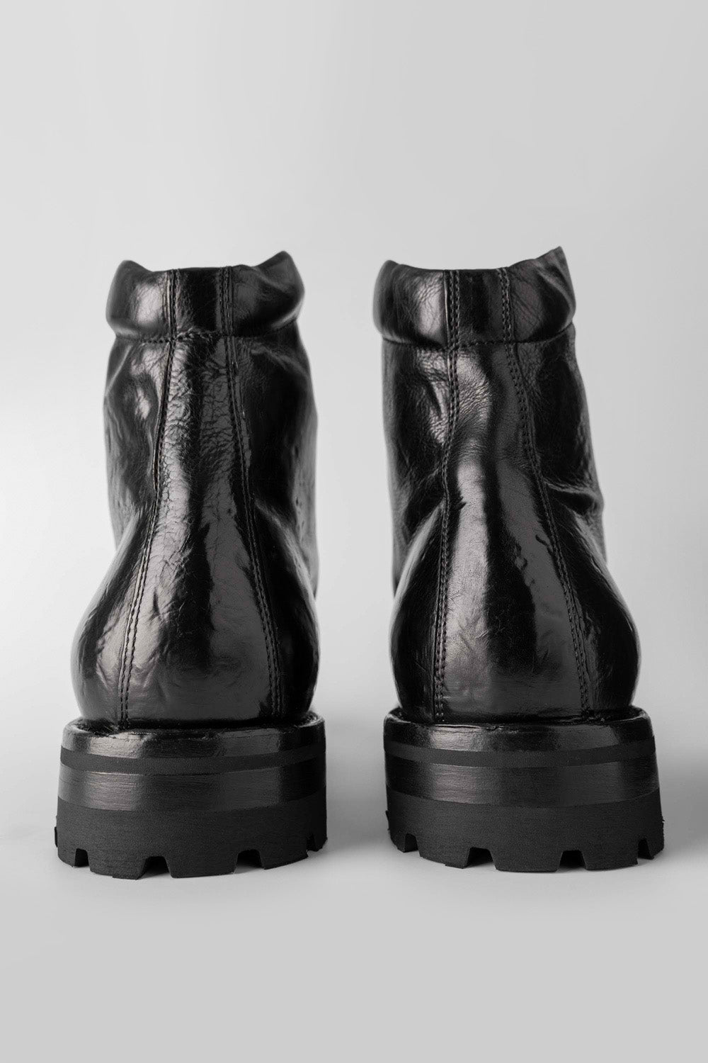 BRIAN™ | CAMDEN Tar Black Combat Boots