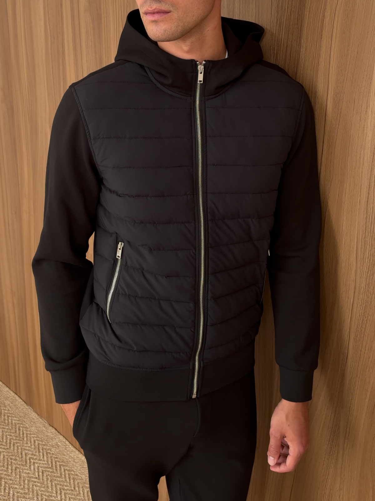 BRIAN™ | Hybrid Quilted Hooded Jacket