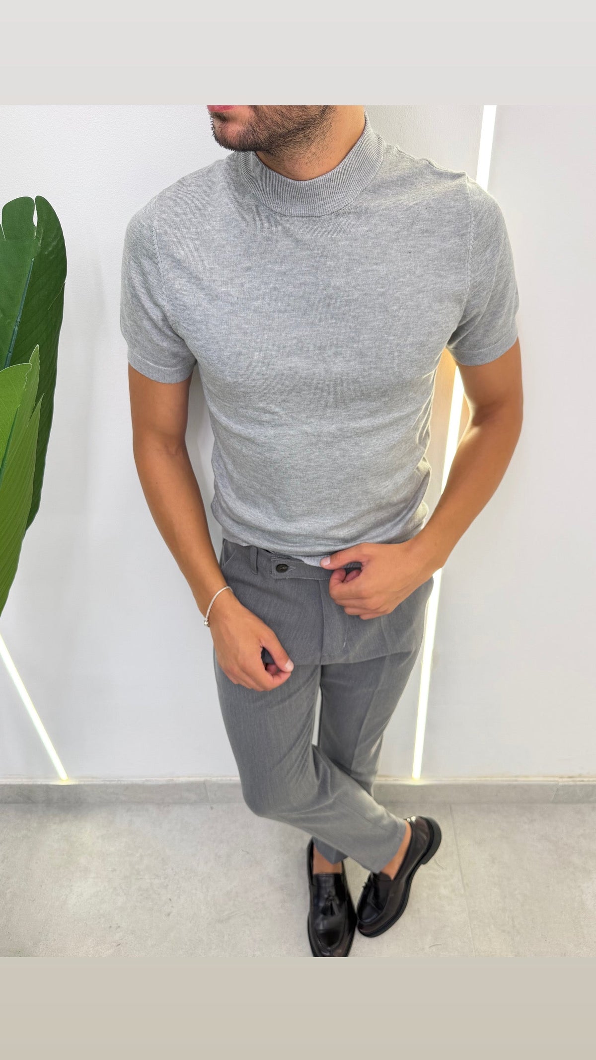 BRIAN™ | Fine-Knit Mock-Neck Undershirt