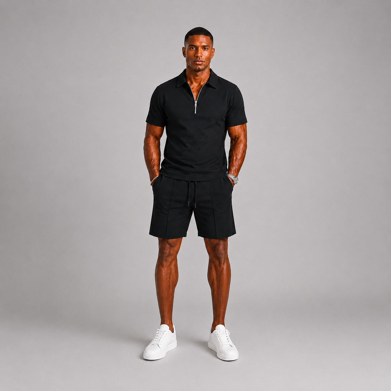 BRAIN™ | Zip Polo Set