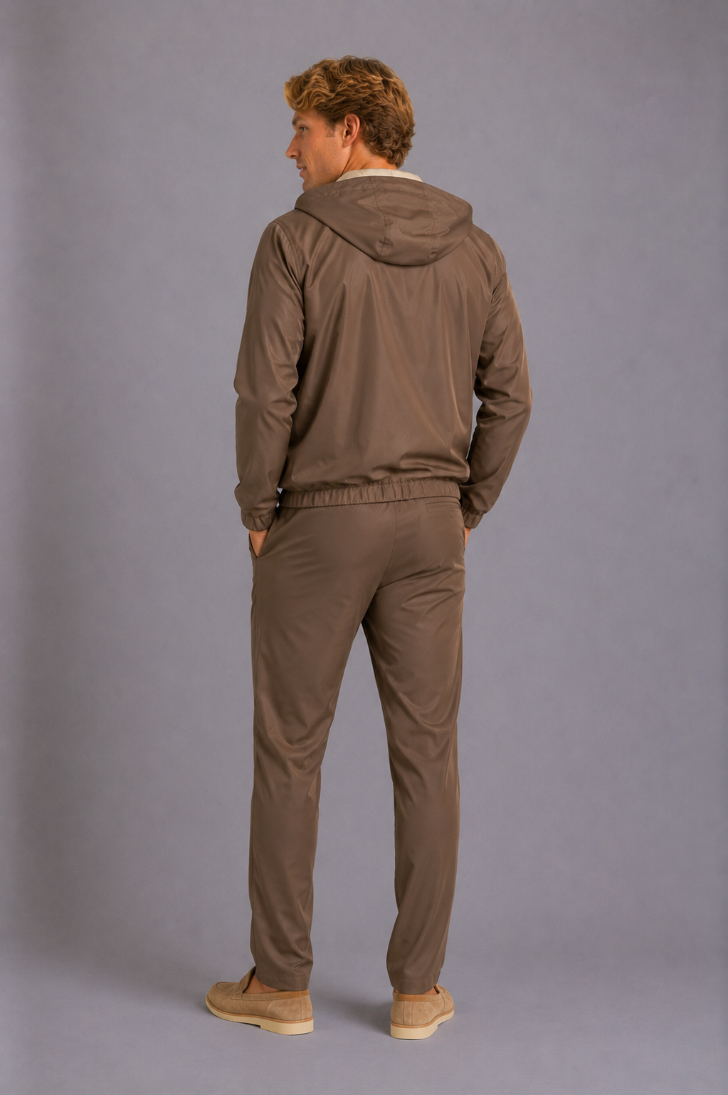BRIAN™ | Milano Hooded Jacket - Champagne