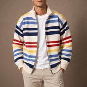 BRIAN™ | Emmett Striped Zip Cardigan