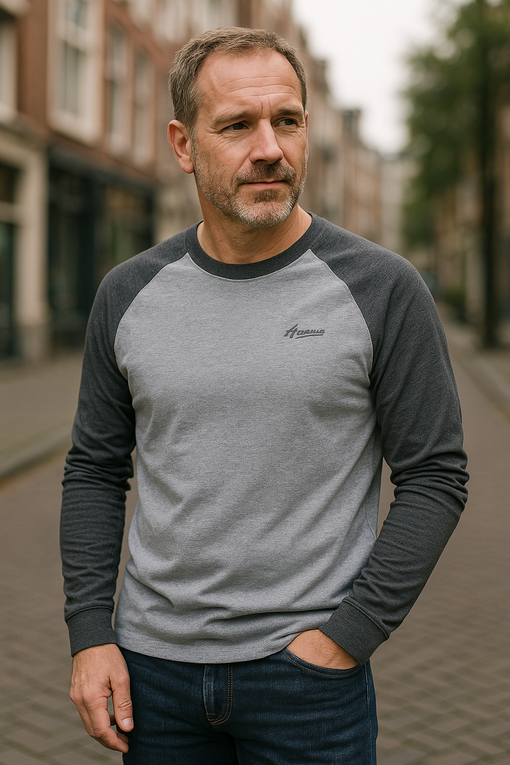 BRIAN™ | Men's Raglan Long-Sleeve T-Shirt