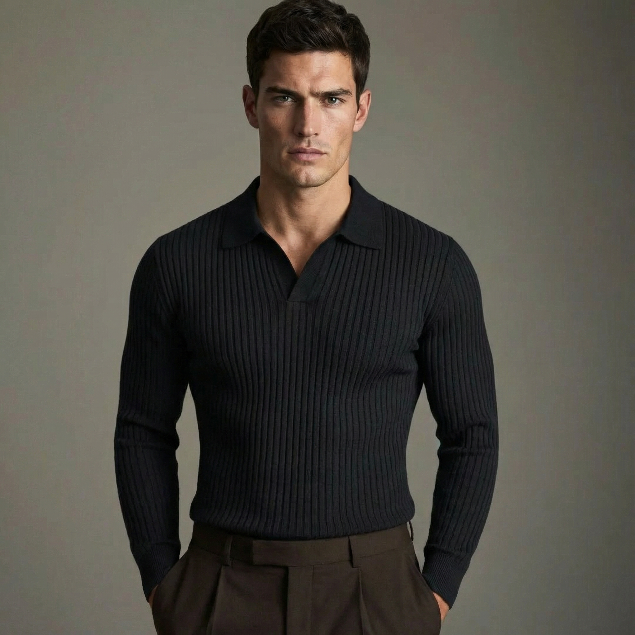 BRAIN™ | OPEN COLLAR SHIRT FOR MEN